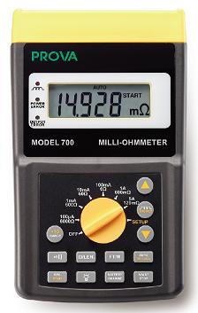Milli-Ohmmeter (5A) "Prova" Model Prova 700 Milli-Ohmmeter (5A) "Prova" Model Prova 700